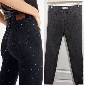 Madewell | 9" Mid-rise Skinny Jeans: Metallic Dot Edition